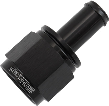 Aeroflow AF411-10-08BLK Female -10AN To 1/2" Barb Black With Tube Nut
