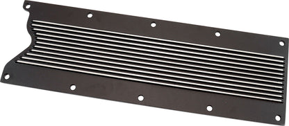 Aeroflow AF77-5026BLK Gm Ls1 Finned Valley Plate Cover Black Cast Alloy Ls