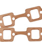 Aeroflow AF1854-1404 Sbf RectAngle Exhaust Gaskets Copper Embossed 289 302 351 Ford Pairaeroflow AF 1854-1204