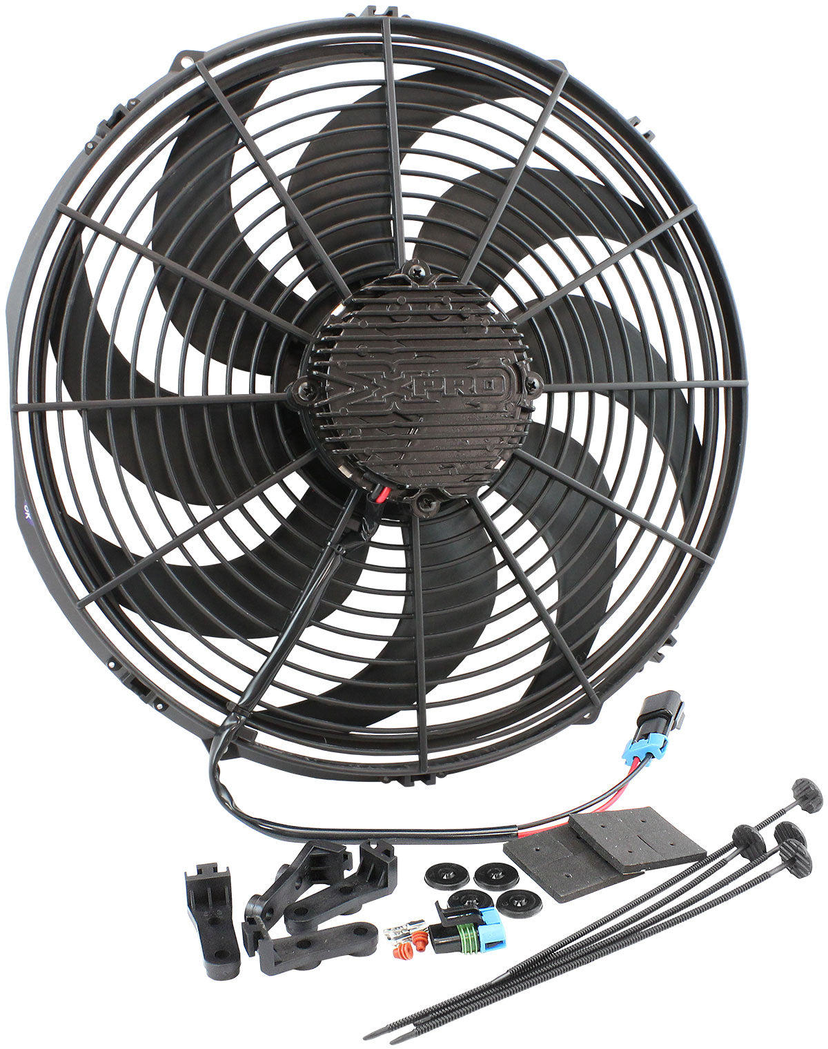 Aeroflow AF49-1126 Brushless 16" Electric Fan 3300 Cfm Curved Blade