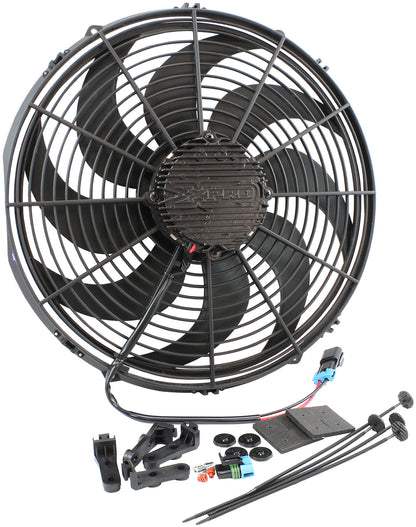 Aeroflow Performance Products AF49-1126 Brushless 16" Electric Fan 3300 Cfm Curved Blade