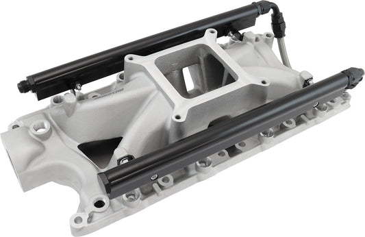 Aeroflow AF6090-2000 Sbf Efi Air Gap Intake Manifold Single Plane Windsor Natural Ford 302 - AF6090-2000