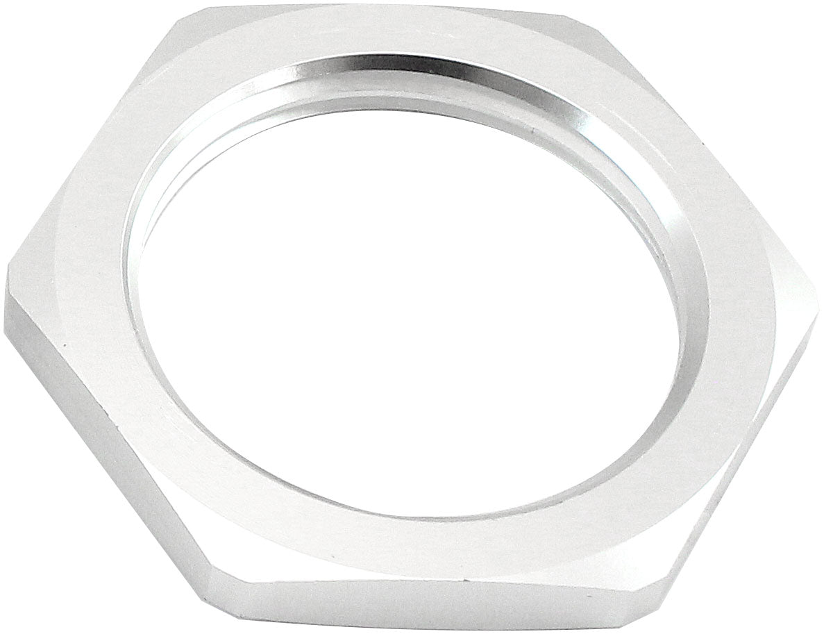 Aeroflow AF59-924-10S Replacement -10AN Jam Nut Fullflow Bulkhead Silver Half Nut