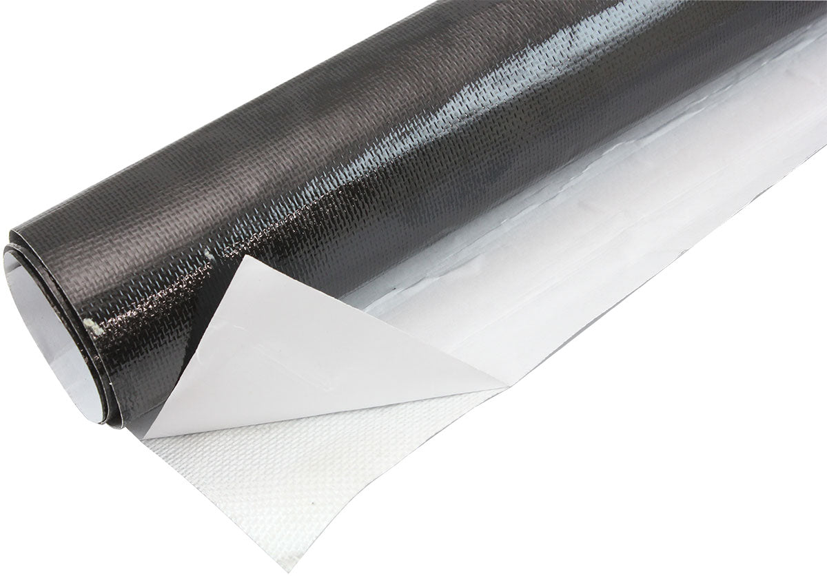Aeroflow AF91-4004BLK 24"X48" Sheet Aluminised Heat Barrier Adhesive Backed Black