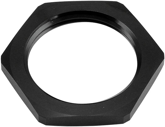 Aeroflow AF59-924-06BLK Replacement -6AN Jam Nut Full Flow Bulkhead Black Half Nut