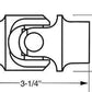 Borgeson BOR014912 Steel Single Bearing Universal Joint 3/4"DD x 9/16"-36