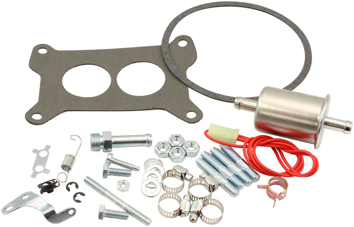 Aeroflow AF5110-1350 2 Barrel 350CFM Carburettor Electric Choke Silver Finish