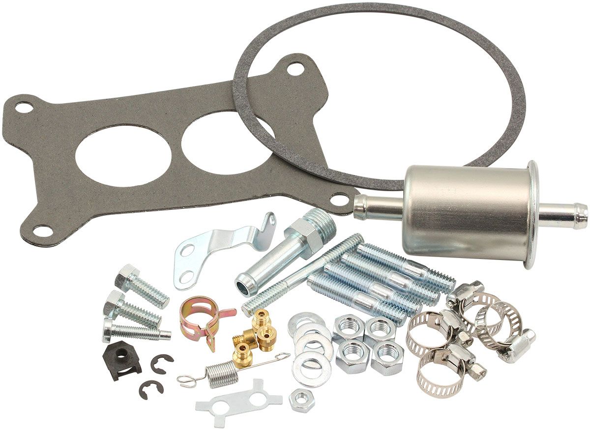 Aeroflow AF5110-1500 2 Barrel 500CFM Carburettor Manual Choke Silver Finish