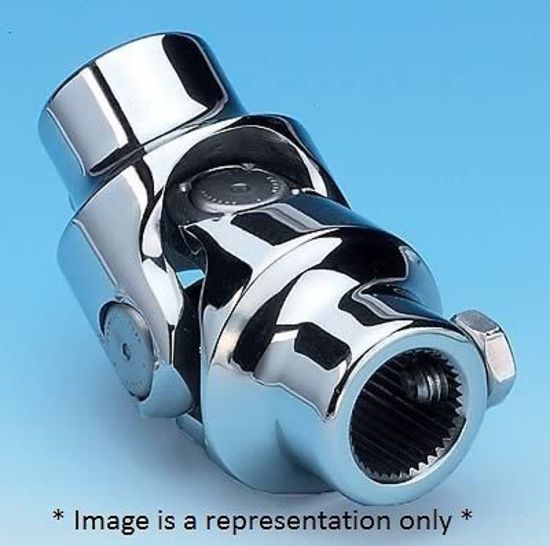 Borgeson BOR124952 Polished S/S Single Bearing Universal Joint 3/4" DD x 1" DD