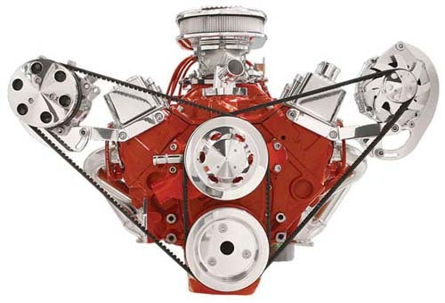 Billet Specialties BS10420 Independent Mount Brackets suit SB Chev Side Mount Alternator Short W/P