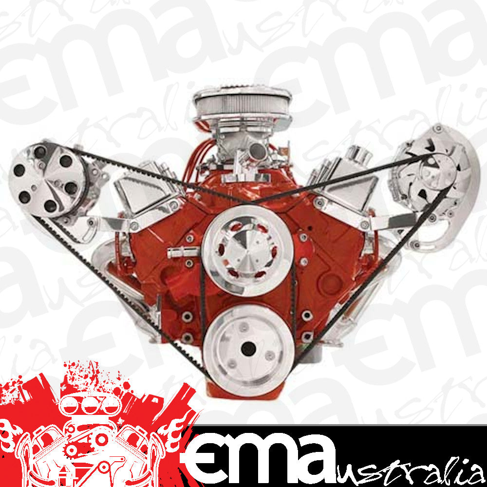 Billet Specialties BS10420 Independent Mount Brackets suit SB Chev Side Mount Alternator Short W/P