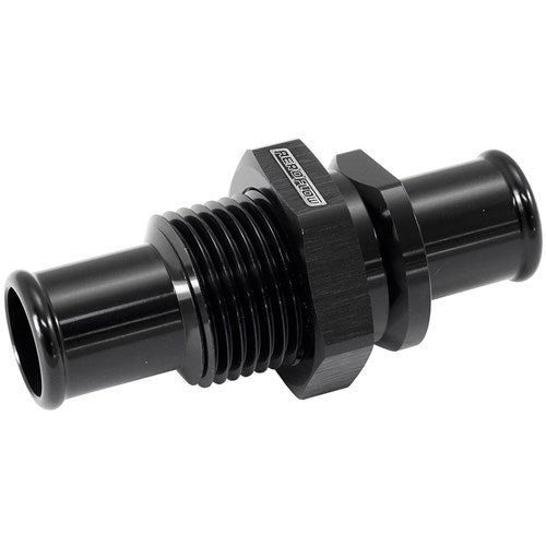 Aeroflow AF88-2015BLK BILLET BULKHEAD INSERTS 5/8" BARB FITTING BOTH SIDE BLACK