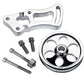 Billet Specialties BS12220 Power Steering Bracket & Pulley Long Pump Chev SB V8