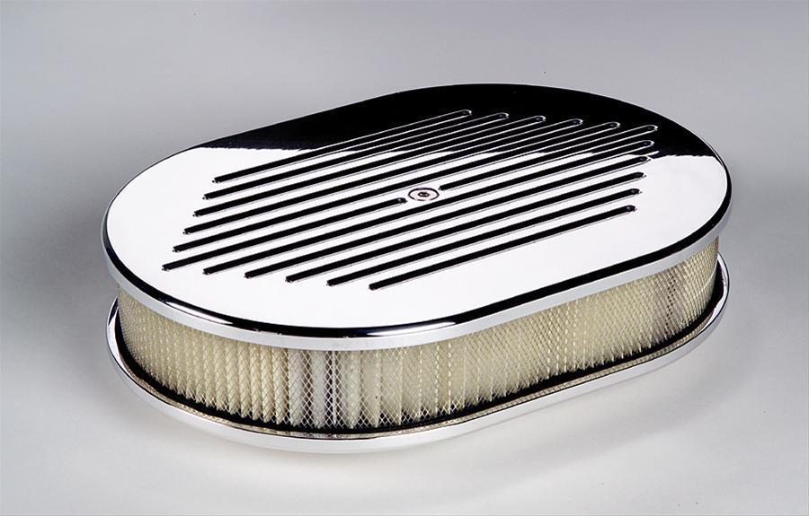 Billet Specialties BS15320 Small Oval Polished Air Cleaner 11.875 X 8.375 X 3"
