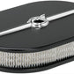 Billet Specialties BS15324 Oval Streamline Air Cleaner 8-3/8"W X 11-7/8"L Black