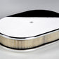 Billet Specialties BS15329 Oval Plain Polished Air Cleaner 11.875 X 8.375 X 3"