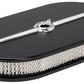 Billet Specialties BS15424 Large Oval Streamline Air Cleaner 15 X 8.5 X 3" Black