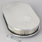 Billet Specialties BS15427 Large Oval Polished Air Cleaner 15 X 8.5 X 3" Flags