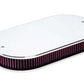 Billet Specialties BS15529 Oval Air Filter Assembly 17.5 X 9-3/8" W/ 5-1/8" Neck