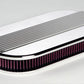 Billet Specialties BS15650 Polished Dual Quad Oval Air Cleaner 17.6"L X 9.375"W