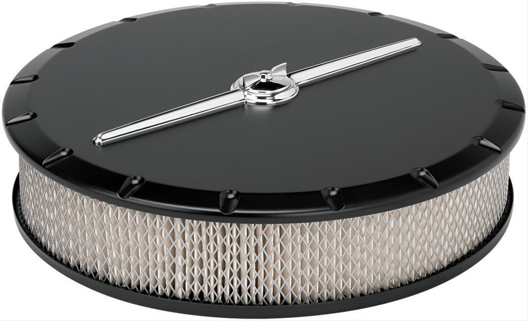 Billet Specialties BS15824 14" Round Streamline Air Cleaner Black