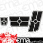 Billet Specialties BS198625 3 Piece Black Anodised Pedal Cover Kit