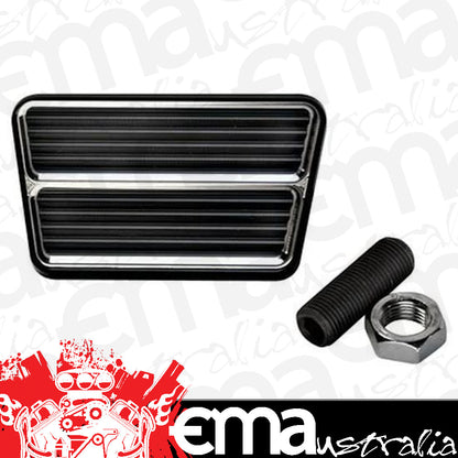 Billet Specialties BS199315 Brake/Clutch Pedal Pad 3.34" X 1.94" Black Anodised