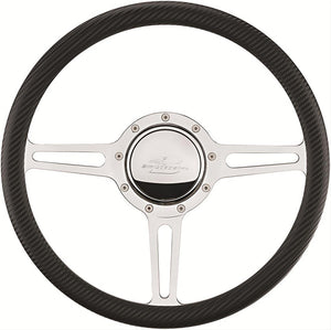 Billet Specialties BS30137 14" Billet "Split Spoke" Steering Wheel Half Wrap Horn Button And Adapter Sold Separately