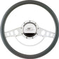 Billet Specialties BS30725 14" Billet "Classic" Steering Wheel Half Wrap Horn Button And Adapter Sold Separately