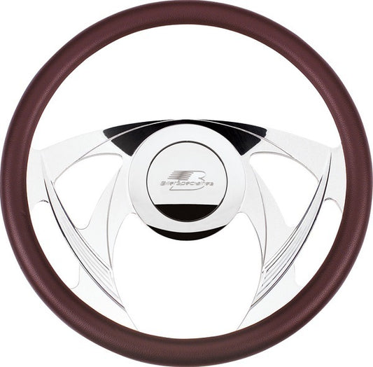 Billet Specialties BS30955 14" Billet "Sniper" Steering Wheel Half Wrap Horn Button And Adapter Sold Separately