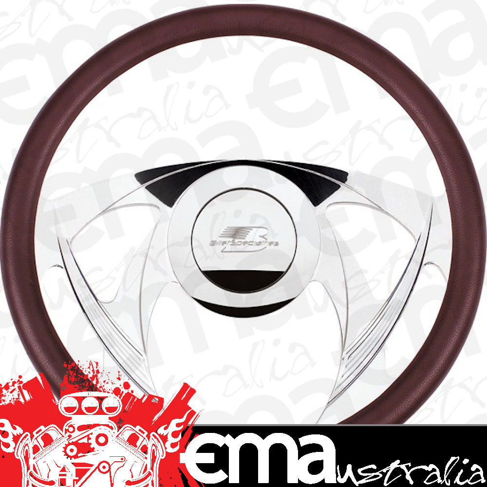 Billet Specialties BS30955 14" Billet "Sniper" Steering Wheel Half Wrap Horn Button And Adapter Sold Separately