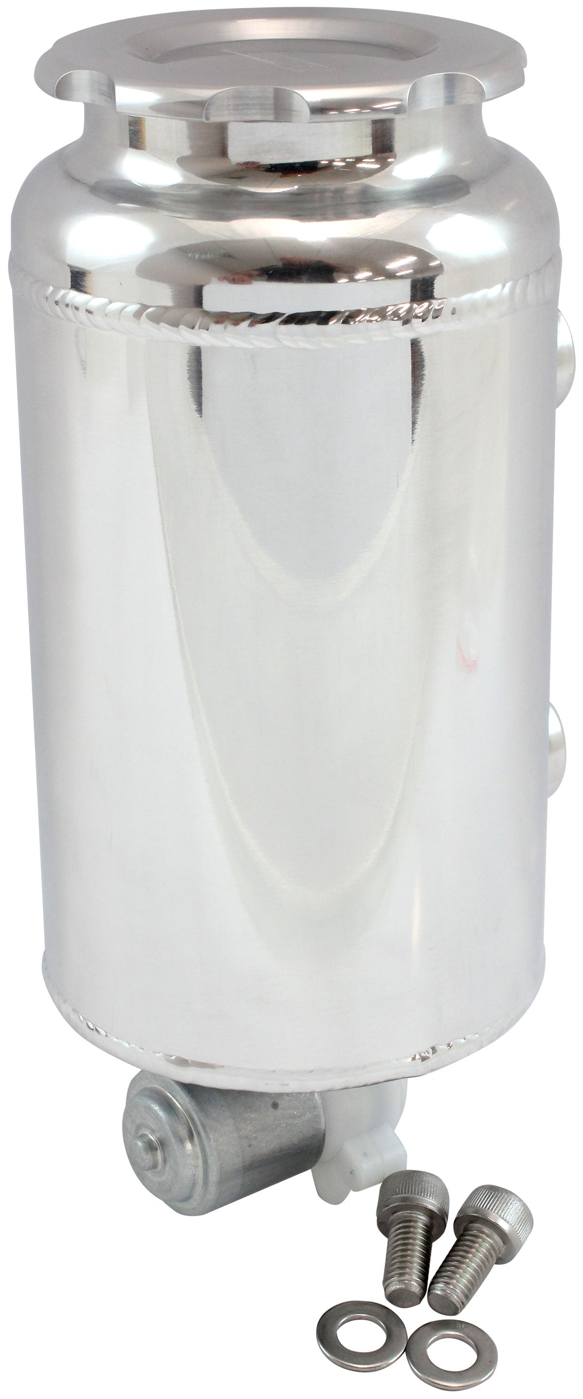 Aeroflow AF77-1047 Round Universal Washer Tank Polished 163mm H X 88mm Dia