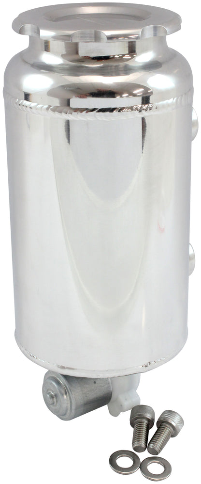Aeroflow AF77-1047 Round Universal Washer Tank Polished 163mm H X 88mm Dia