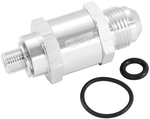 Aeroflow AF616-06S M10 X 1.0MM X -6AN CHECK VALVESILVER MALE TO MALE BOSCH PUMP