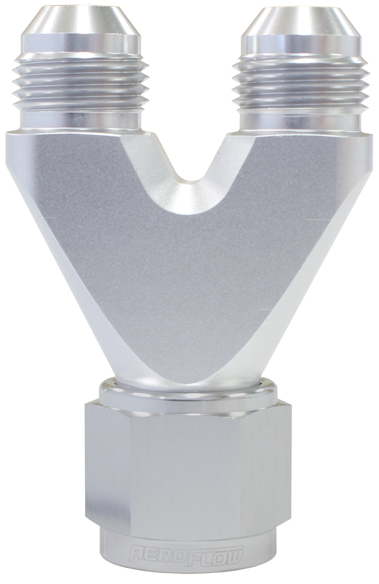 Aeroflow AF146-08-06S U Block Female -8 to 2 X -6AN Male Nipples Straight Outlet