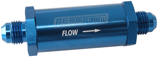Aeroflow AF607-06 -6AN Turbo Inline Oil Filter Blue 30 Micron Washable
