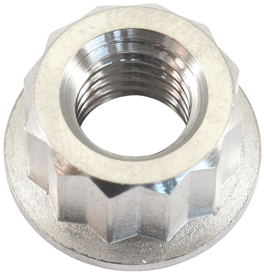 Aeroflow AF3502-0010 M8x1.25mm TITANIUM NUT 12 POINT SINGLE M8 x 1.25