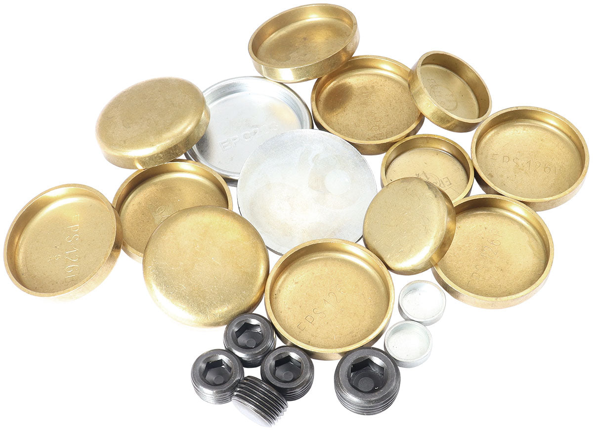 Aeroflow AF3000-1011 Sb Chrysler Welsh Plug Kit 273 360 340 Brass Small Block