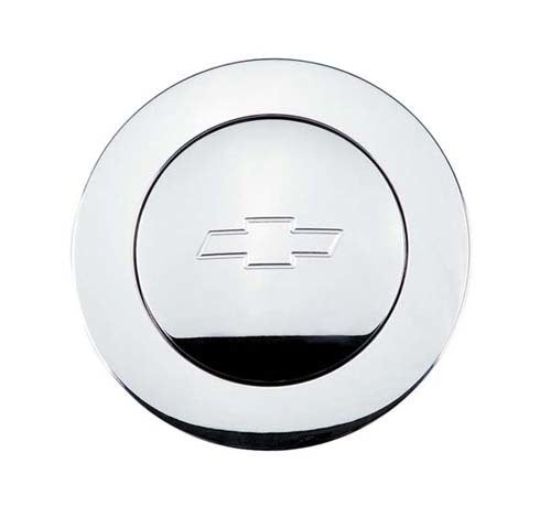 Billet Specialties BS32325 Billet Horn Button Large With Bowtie Logo