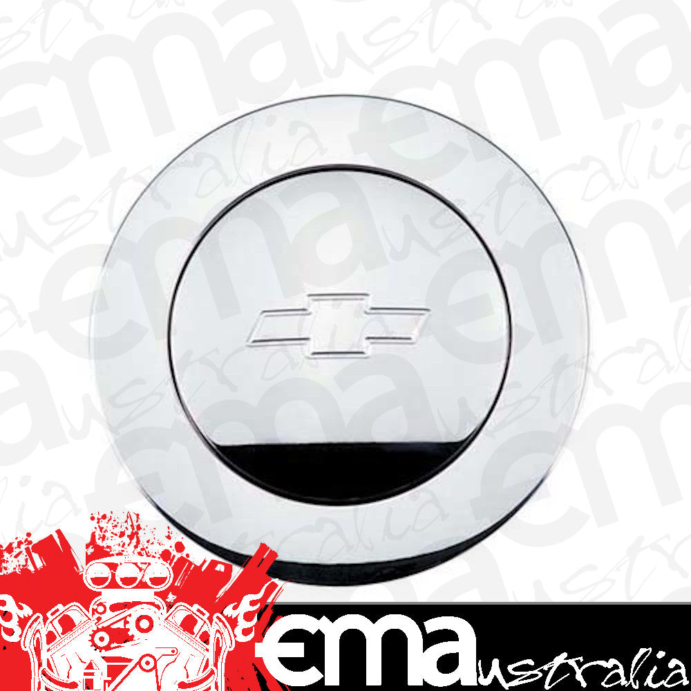 Billet Specialties BS32325 Billet Horn Button Large With Bowtie Logo