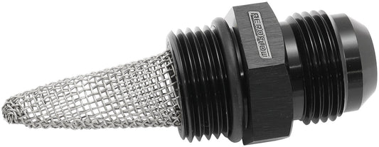 Aeroflow AF237-12-12 Oil System Filter Screen -12AN to -12 Orb Fitting Dry Sump Black Aeroflow - Af 237-12-12