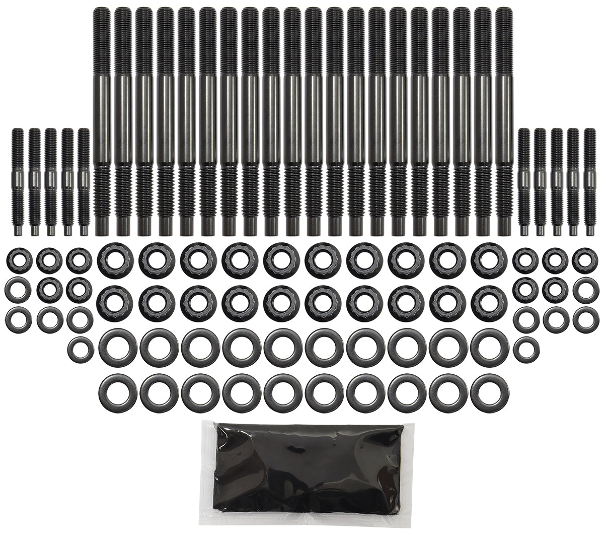 Aeroflow AF37-2025 Gm LS Head Stud Kit Even Size 12 Point 2004 & On