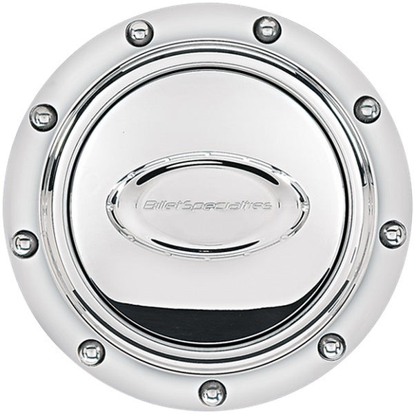 Billet Specialties BS32710 Pro Style Horn Button - Polished Riveted With Polished Logo