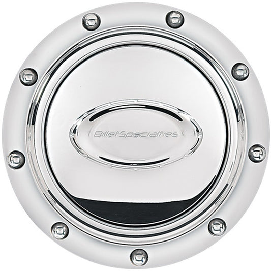 Billet Specialties BS32710 Pro Style Horn Button - Polished Riveted With Polished Logo