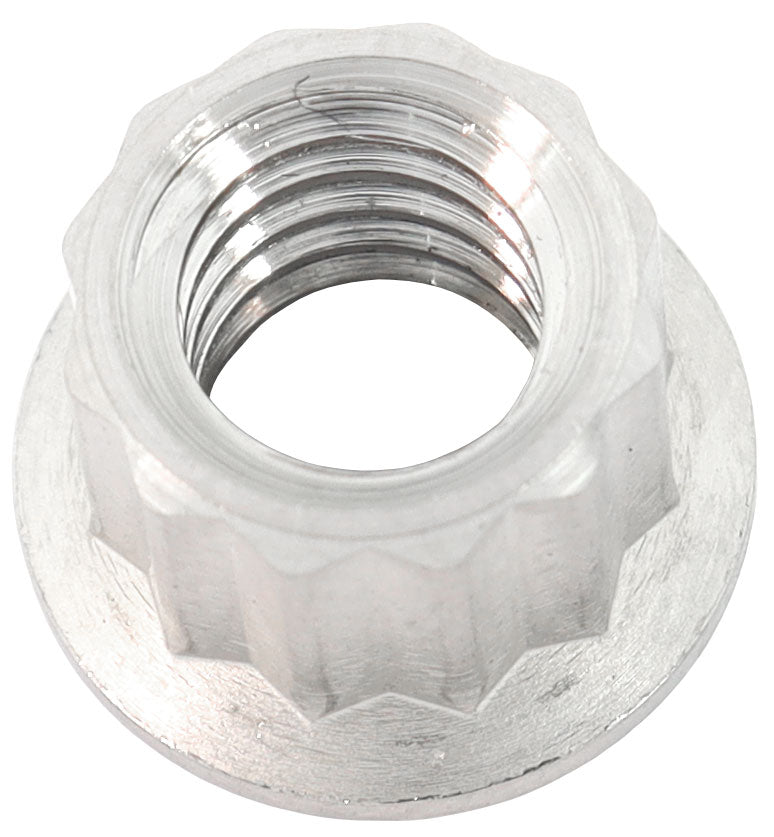 Aeroflow AF3511-0010 1/4" UNC TITANIUM NUT 12 POINT SINGLE 1/4-20"
