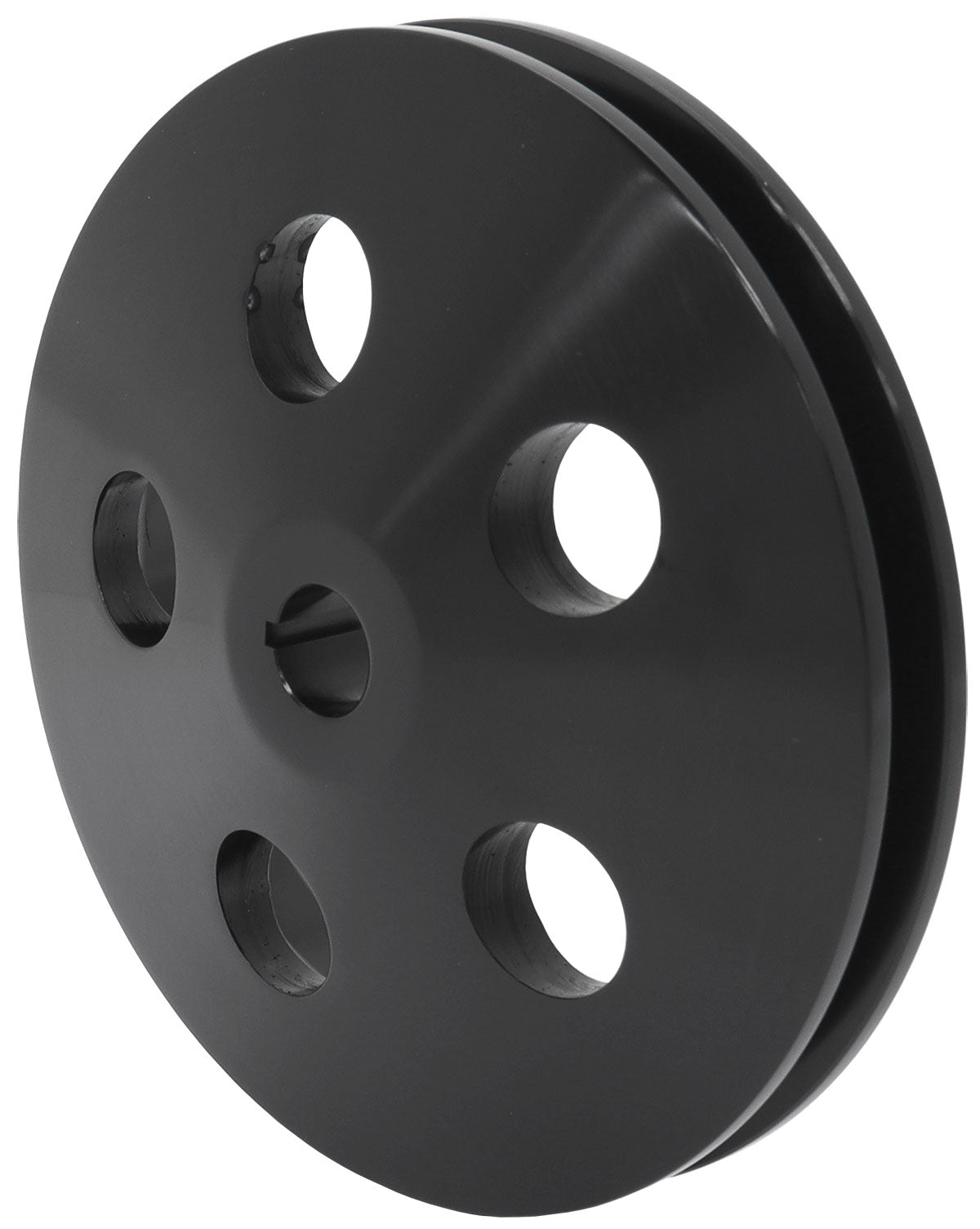 Aeroflow AF83-1003BLK POWER STEERING PULLEY SINGLE BLACK 5/8 SHAFT GM SAGINAW