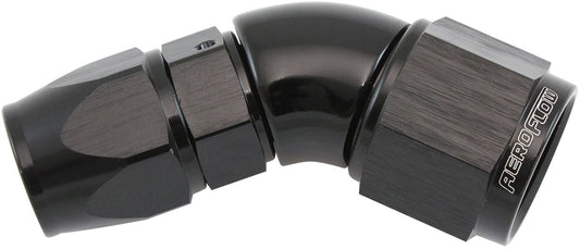Aeroflow AF572-06-08DBLK Stepped 45 Degree End -6 Hose