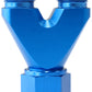 Aeroflow AF146-10-08 U Block Female -10 to 2 X -8AN Male Nipples Straight Outlet