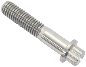 Aeroflow AF3502-1574 M8x1.25 TITANIUM BOLT 40mm UHL12 POINT SINGLE M8 x 1.25mm