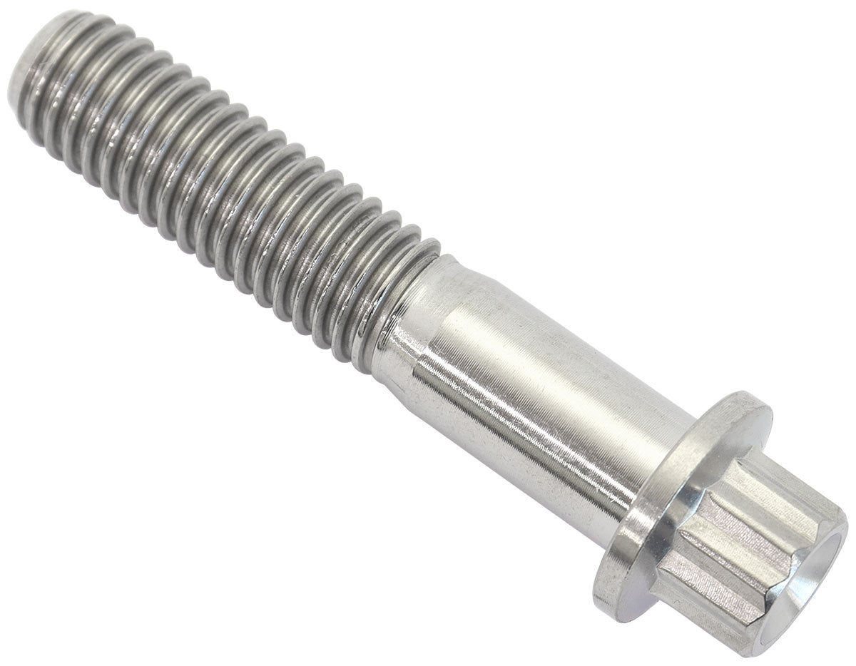 Aeroflow AF3502-1574 M8x1.25 TITANIUM BOLT 40mm UHL12 POINT SINGLE M8 x 1.25mm